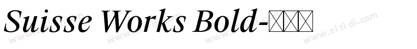 Suisse Works Bold字体转换 Suisse Works Bold字体转换